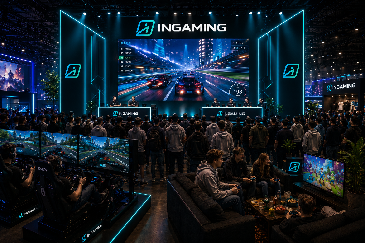 INGAMING op een grote gaming convention