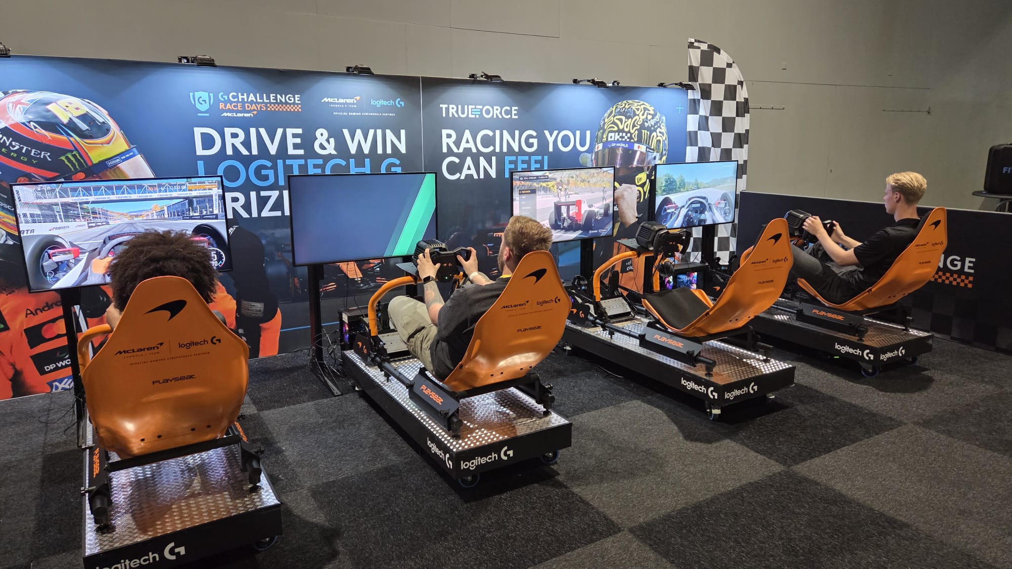 Logitech McLaren live op de beursvloer